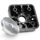Colaça modular Voca Race Head RAW, culatín virgem, preto Yamaha DT LC/D
