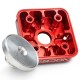 Colaça modular Voca Race Head RAW, culatín virgem, vermelho Yamaha DT LC/D