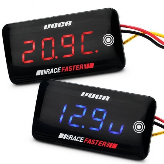 Marcador de Temperatura e Voltagem Voca RF Slim-Touch 0-120ºC / 8-18 V
