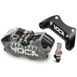 Kit de acoplamento + pinça de travão Voca para scooters pinça de 4 pistões Voca Minarelli