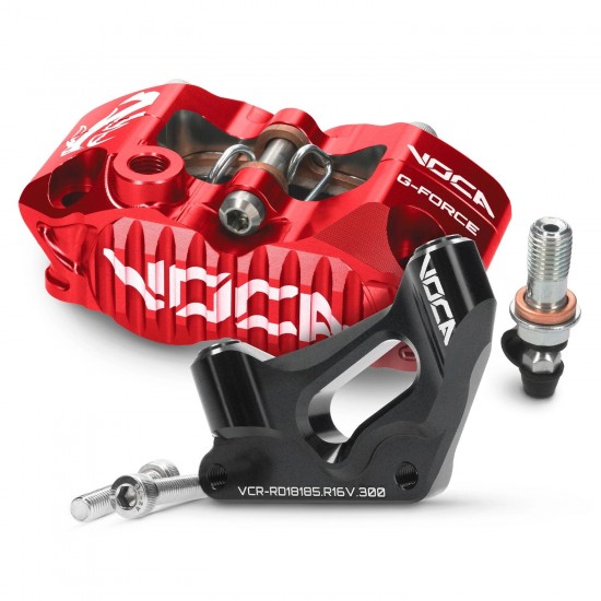 Kit de acoplamento + pinça de travão Voca forquilha R16V d=300mm Rieju MRT / Beta Track