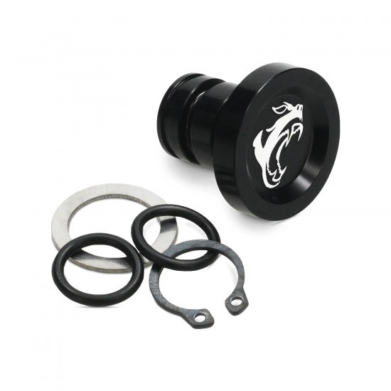 Tampão do pedal de arranque Voca CNC preto Derbi Euro 2 / 3 / 4