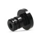 Tampão do pedal de arranque Voca CNC preto Derbi Euro 2 / 3 / 4