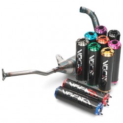 Escape Voca Carbon Racing 80cc saída inferior Yamaha TZR >2003 / Aprilia RS 99-04