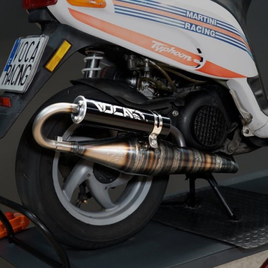 Escape Voca Corse preto Piaggio Scooter 125/150cc 2T