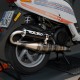 Escape Voca Corse preto Piaggio Scooter 125/150cc 2T