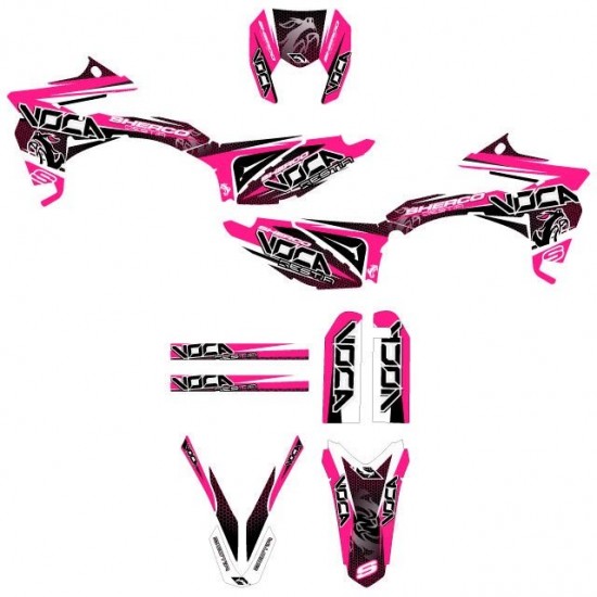 Kit de autocolantes Voca Bestia 19 autocolantes Sherco 50cc