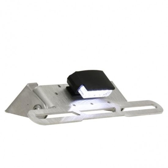 Suporte de matrícula Voca ONE-LED inoxidável Honda SH125/150cc