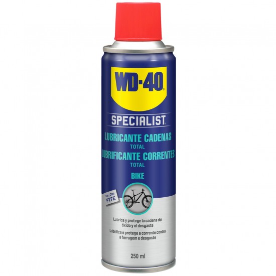 Wd-40 Spray lubrificante de corrente Bike 250ml Wd-40 Spray lubrificante de corrente Bike 250ml