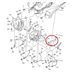 Suporte Guarda Lamas Traseiro Yamaha Yfz 450r 