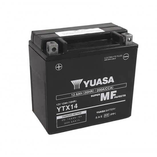 Bateria Yuasa Ytx14-bs Ativada de fábrica