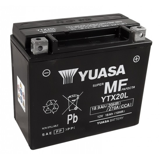 Bateria Yuasa Ytx20l-bs Ativada de fábrica