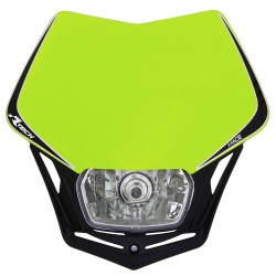 PORTA-FAROL UNIVERSAL RTECH V-FACE HALOGENO (AMARELO NEON/PRETO)