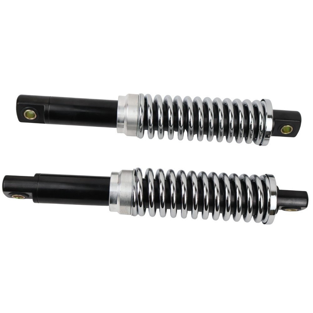 Amortecedores Reforçados Pretos Mola Cromada 310mm RJ Sachs